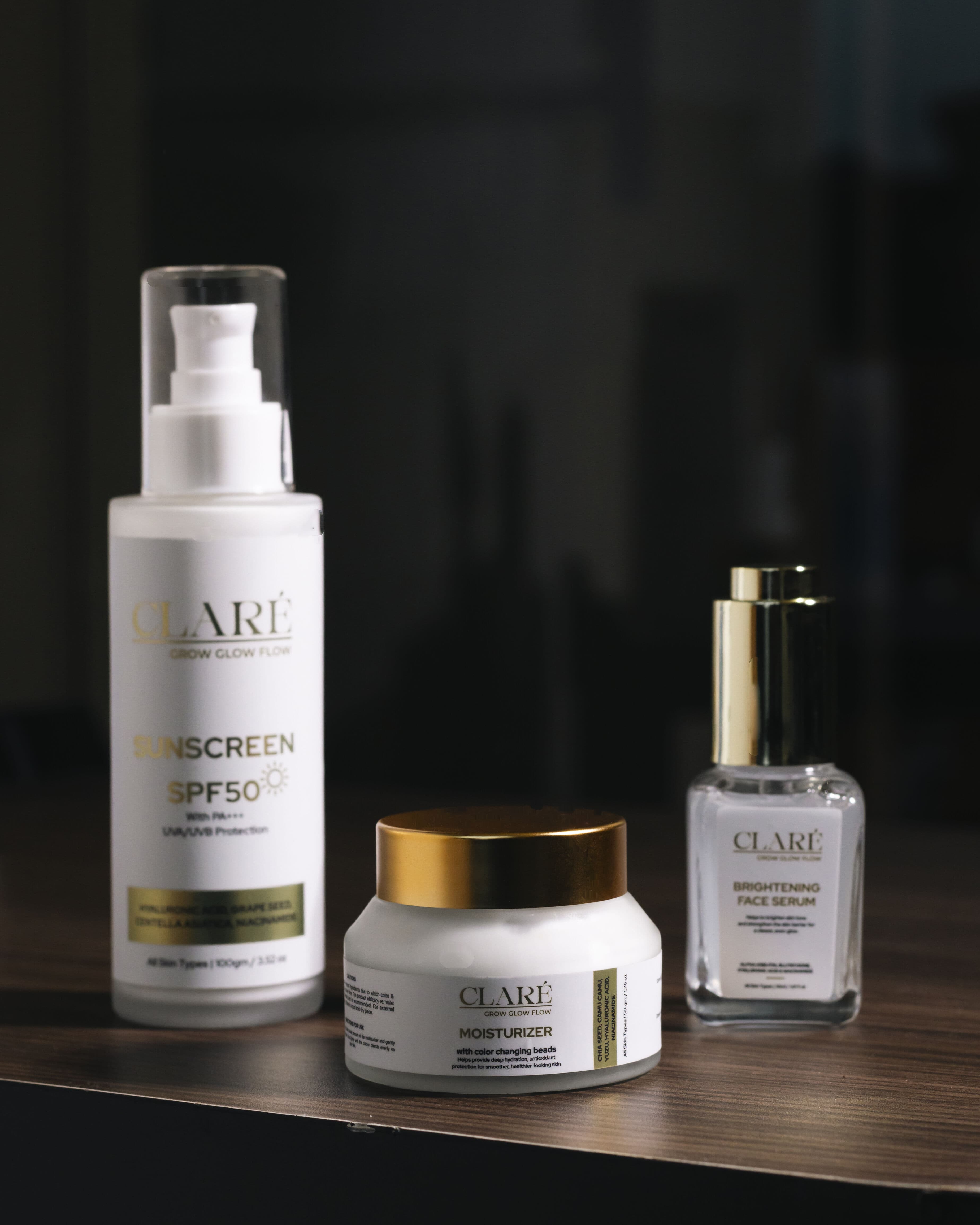 Serum + Moisturizer + Sunscreen